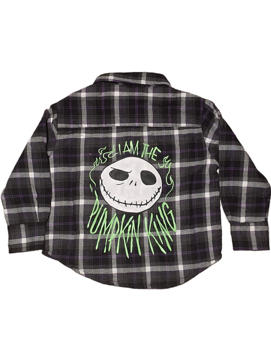 Disney Other - Nightmare Before Christmas - Pumpkin King Plaid Flannel Shirt